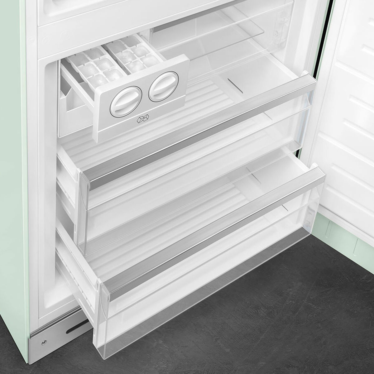 Smeg FAB38RPG6 högerhängd kyl/frys 70 cm, pastellgrön