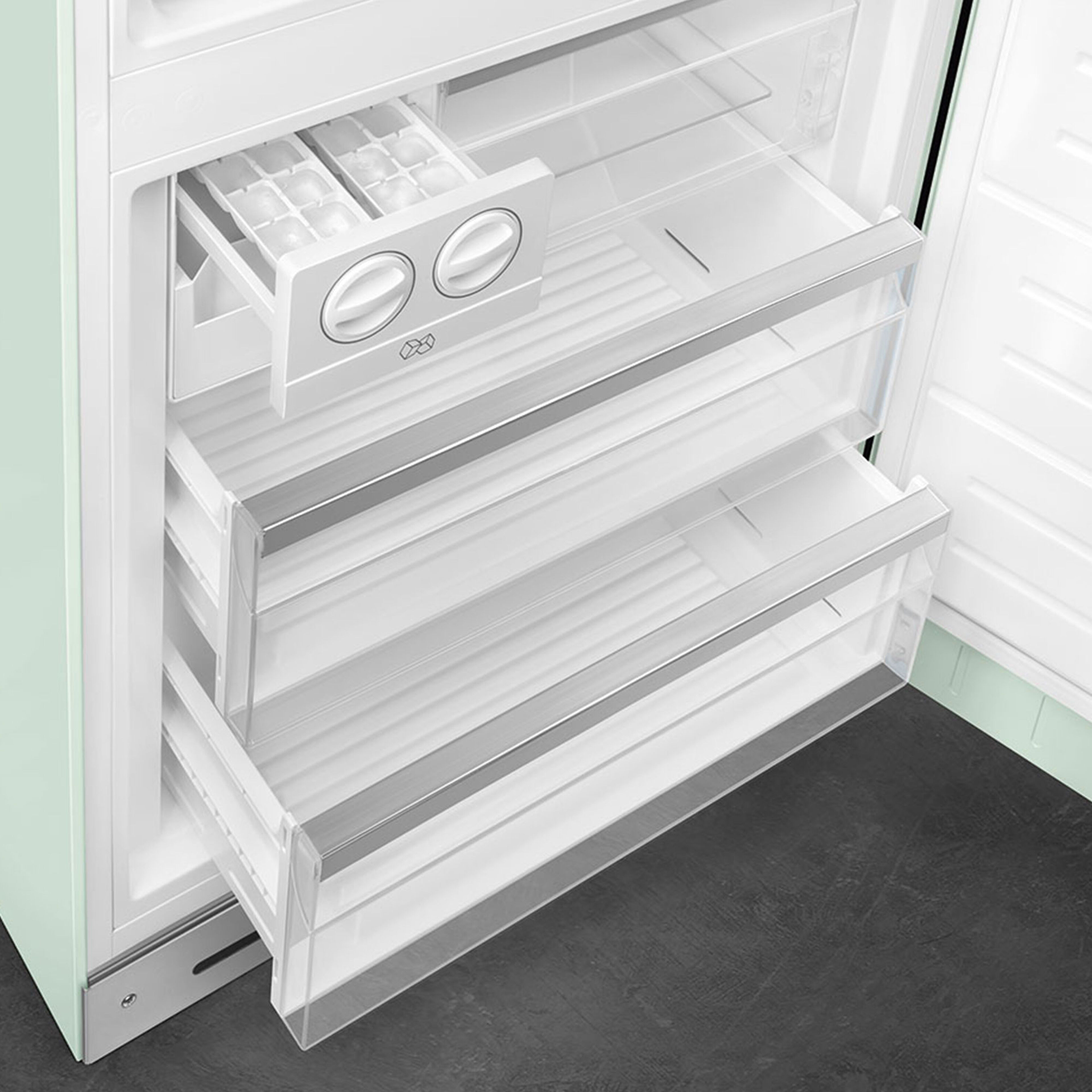 Smeg FAB38RPG6 højrehængt køle/fryser 70 cm, pastelgrøn