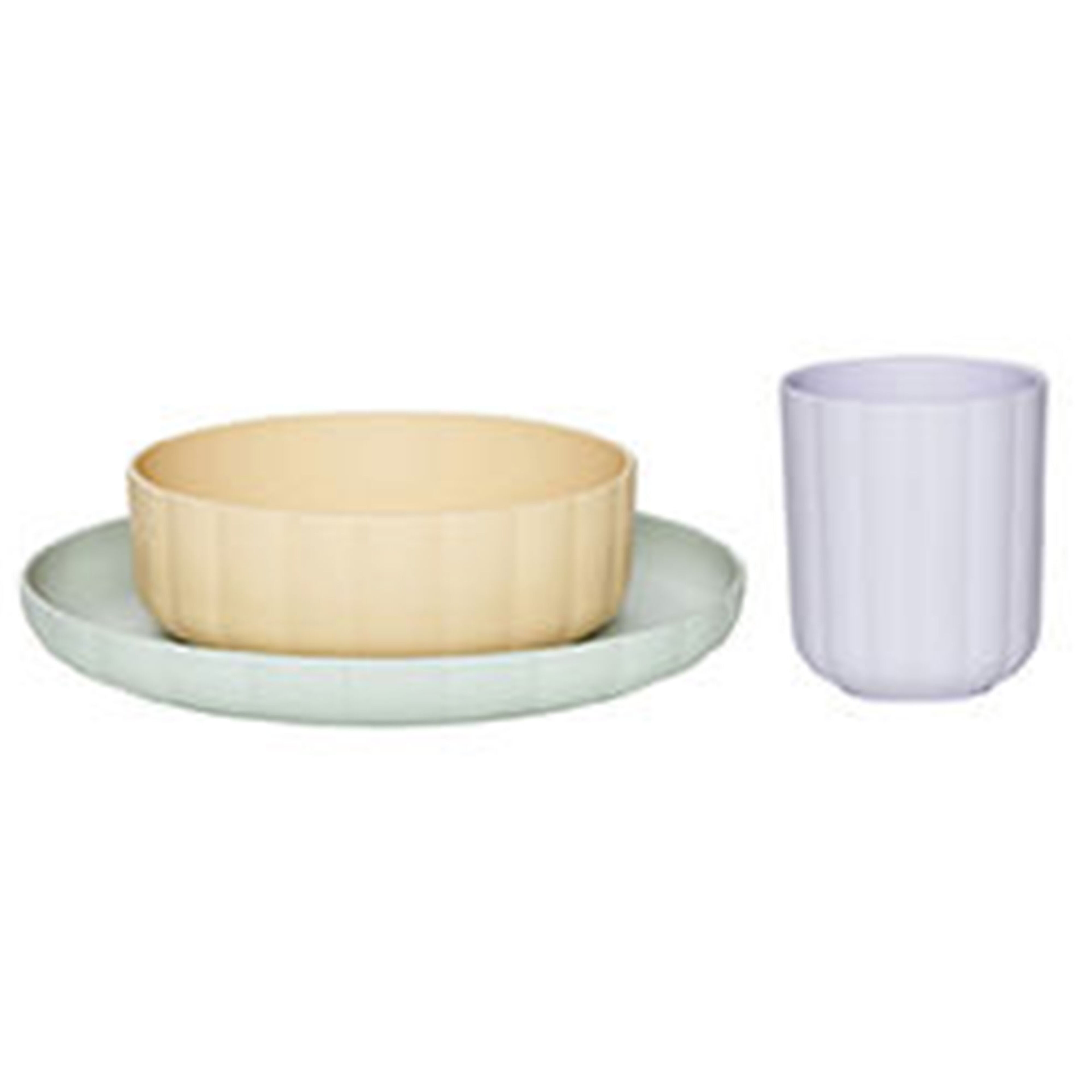 OYOY Mini Pullo barneservise 2 deler, mint/lavendel