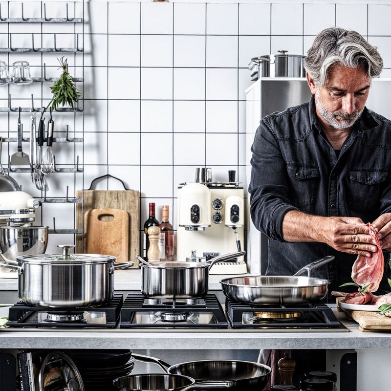 Cookware Collection Kasserolle m/låg rustfri stål 1,5 liter, 16 cm