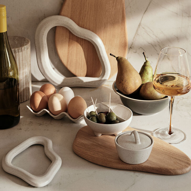 Nordic skål med låg, vanilla