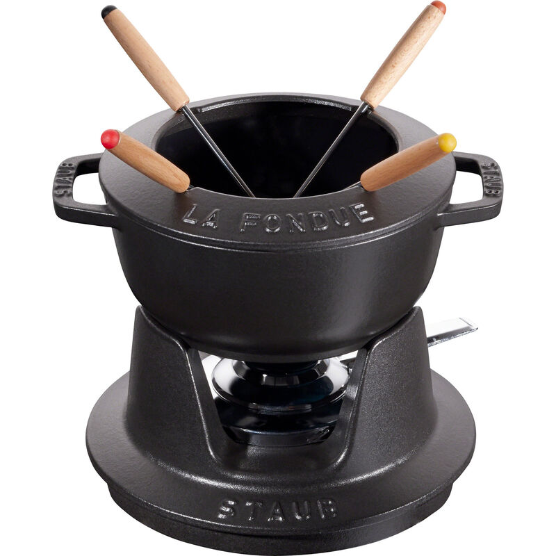 Fondue Sett 16 cm Svart med Blank Innside