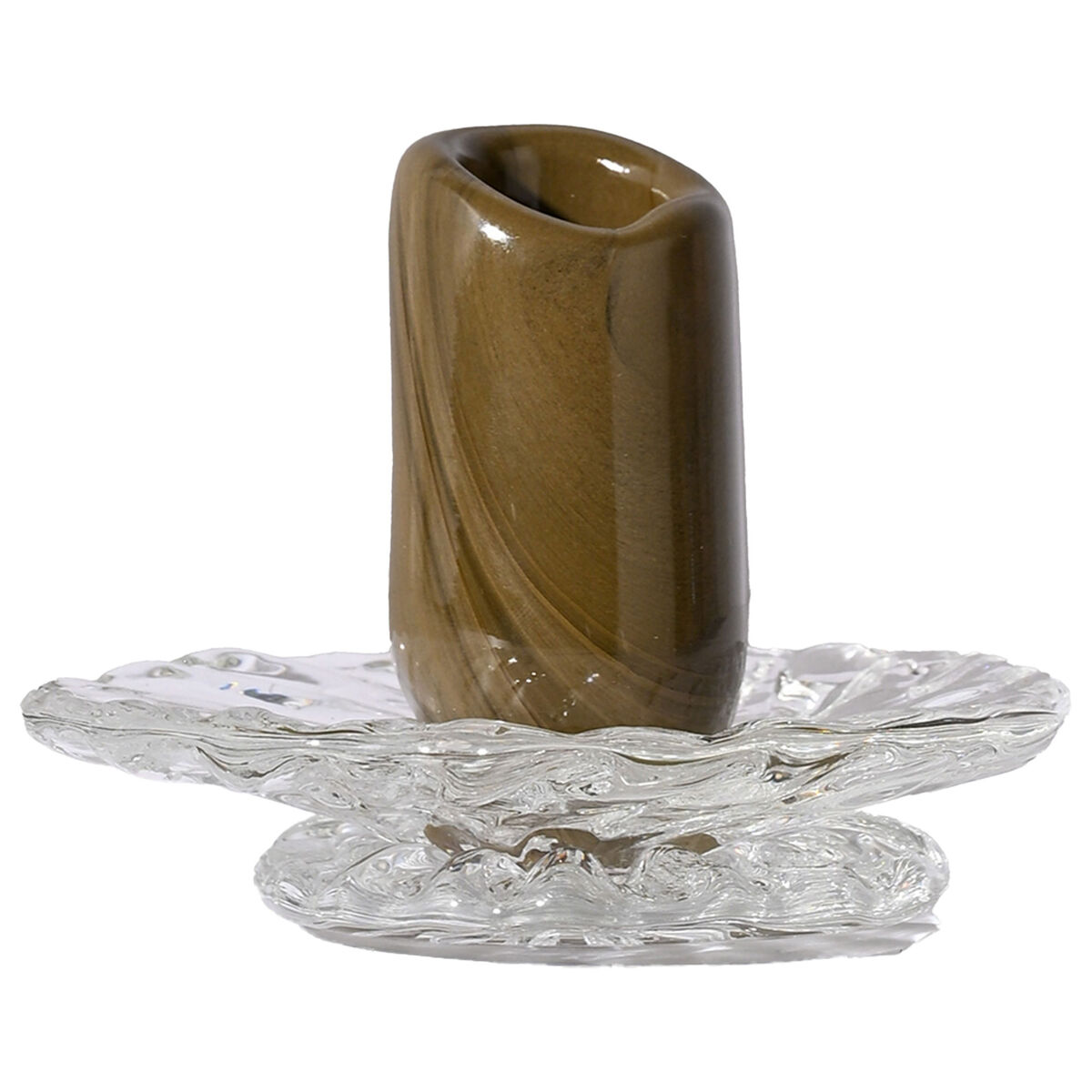 Lara XS lysestake 9 cm, grønn/klar