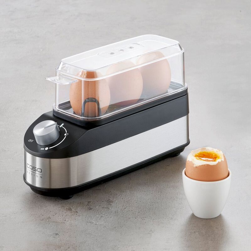 E3 æggekoger, stål/sort