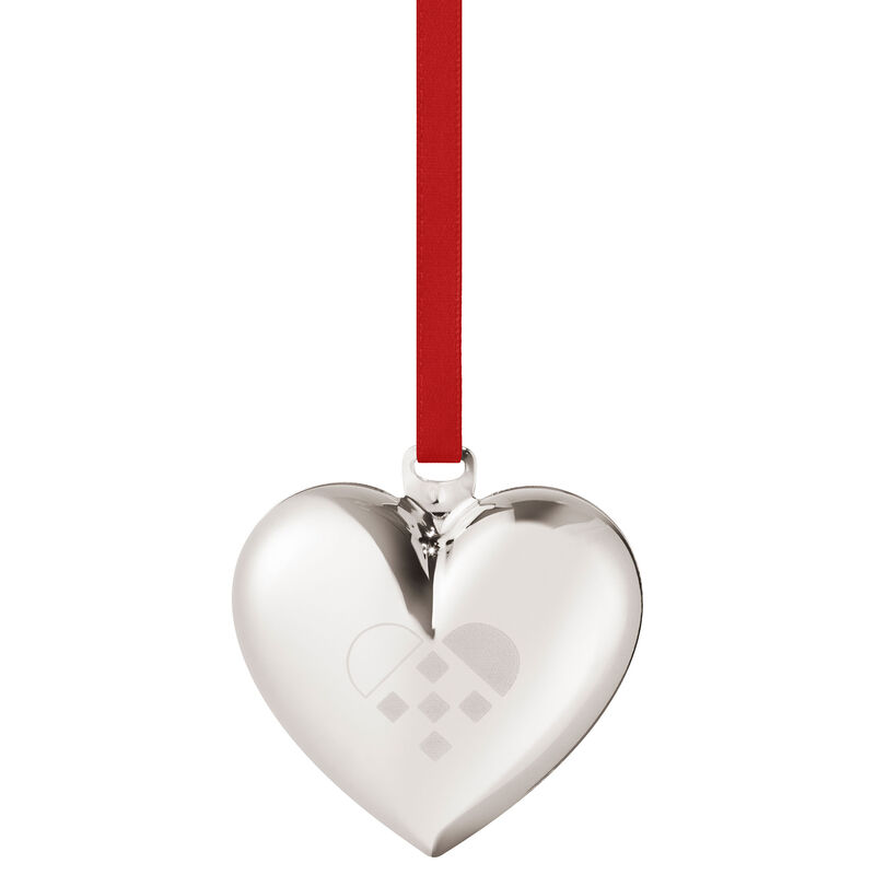 Georg Jensen CC 2025 Sydän joulukoriste, palladiumpinnoite