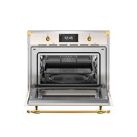 FHER4077MTAG3 Heritage kombiovn med mikrobølgefunktion, elfenbenshvid/guld