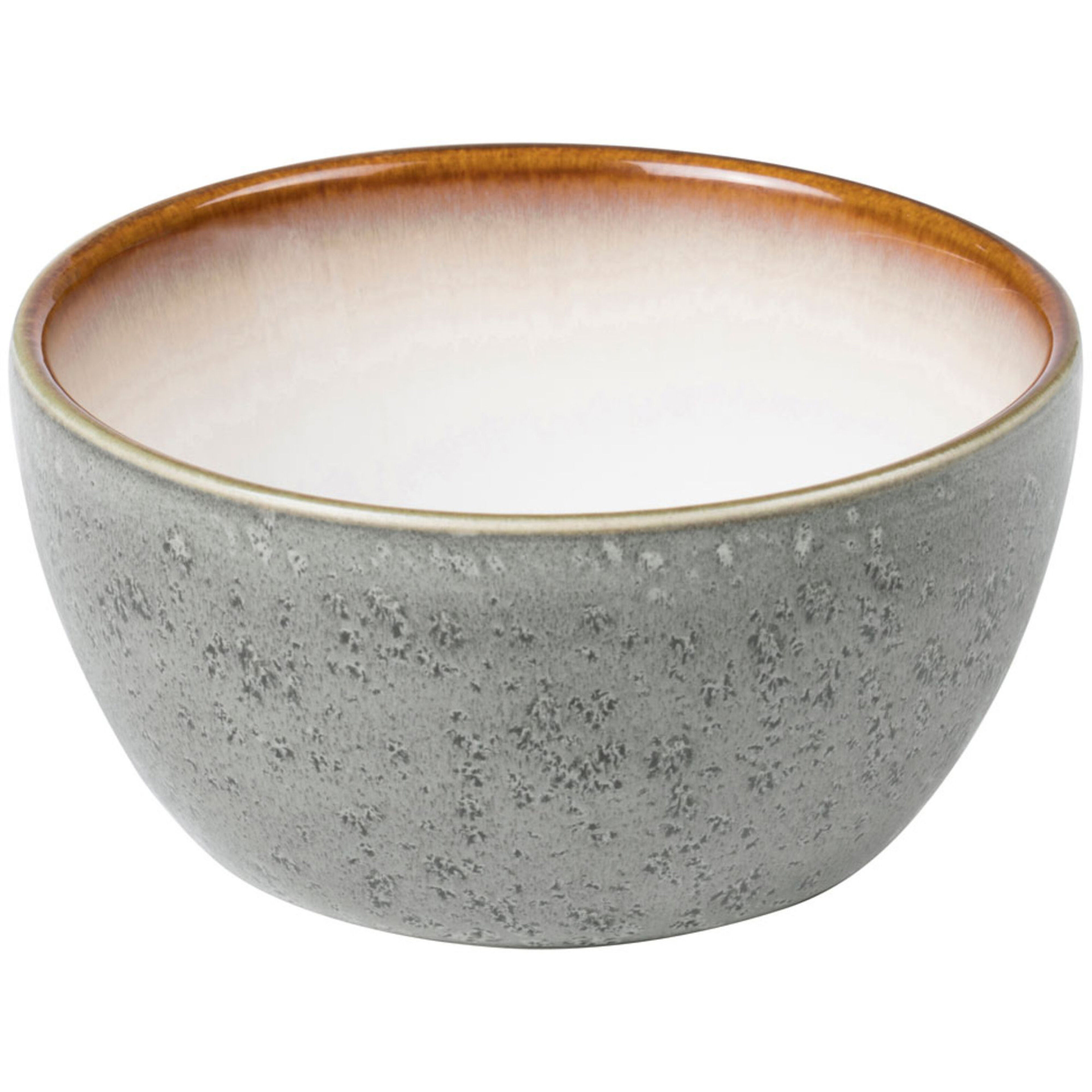 Skål 12 cm grå/gräddvit