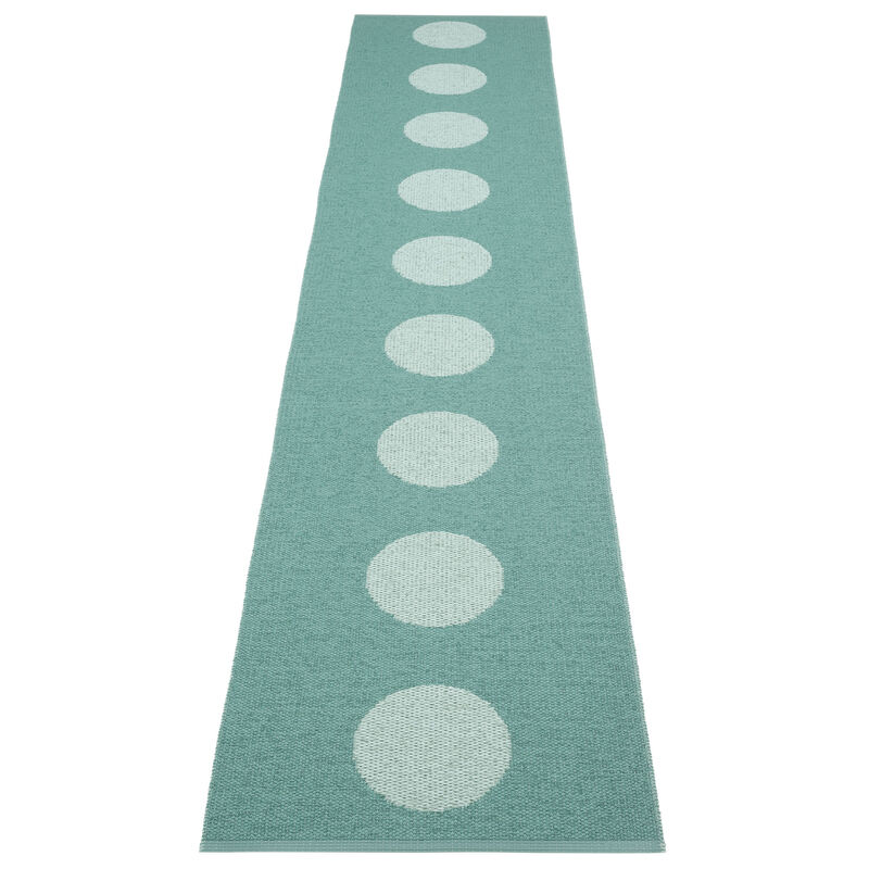 Pappelina Vera Pop Tæppe 70x360 cm, jade/turkis