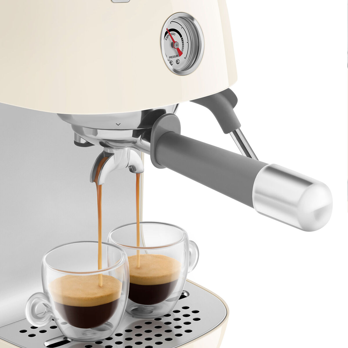 Manuell espressomaskin med Cold Brew, creme