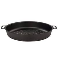Perforert grillform, Ø30 cm, karbonstål