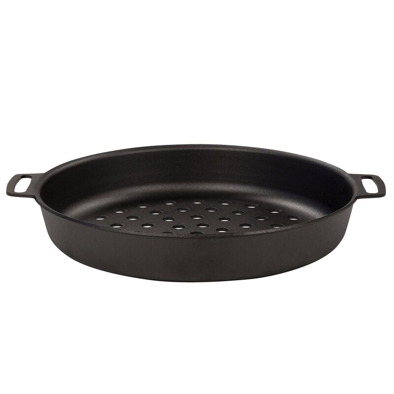 Perforeret grillform, 30 cm, kulstofstål