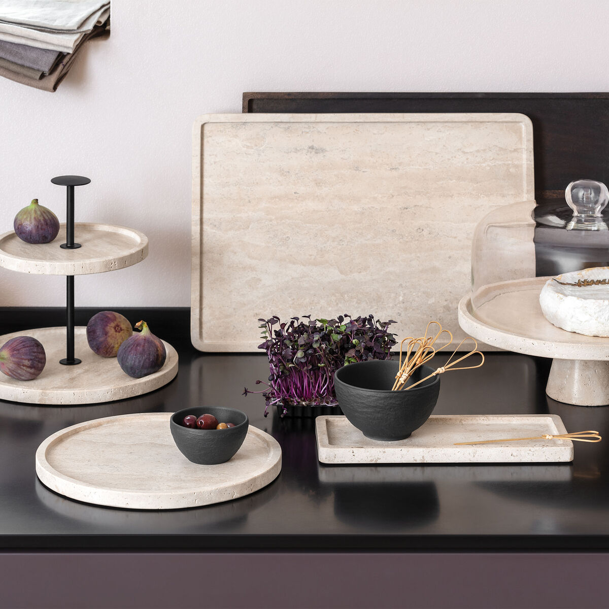 Villeroy & Boch Manufacture Travertine Fad 40,5x28,2 cm