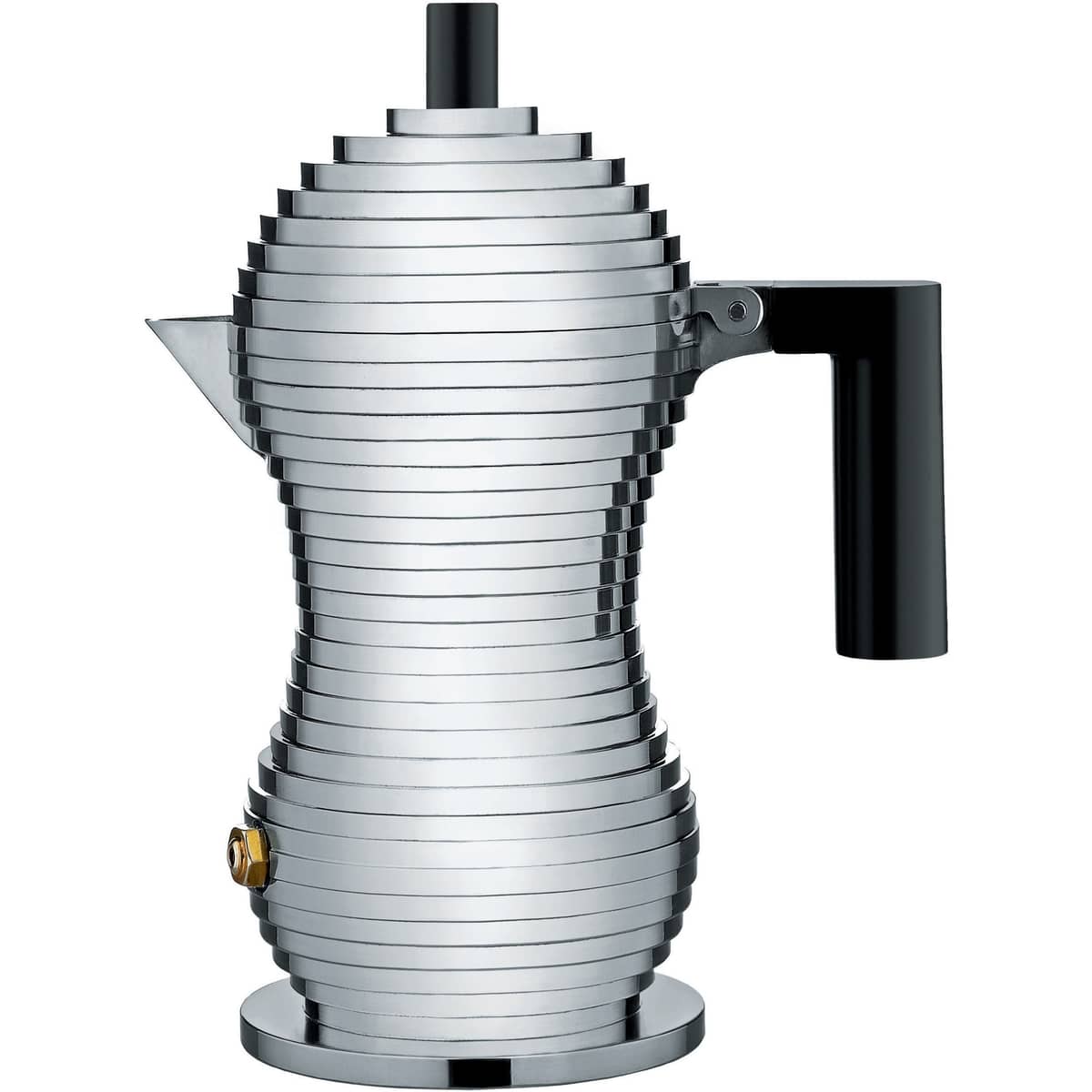 Mokabryggare Aluminium/Svart Small 7 cl
