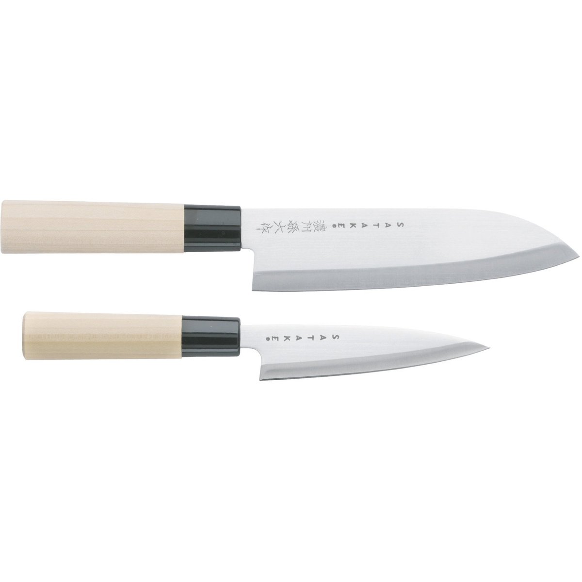 Houcho Knivset i Balsabox 2-set Santoku Skalkniv