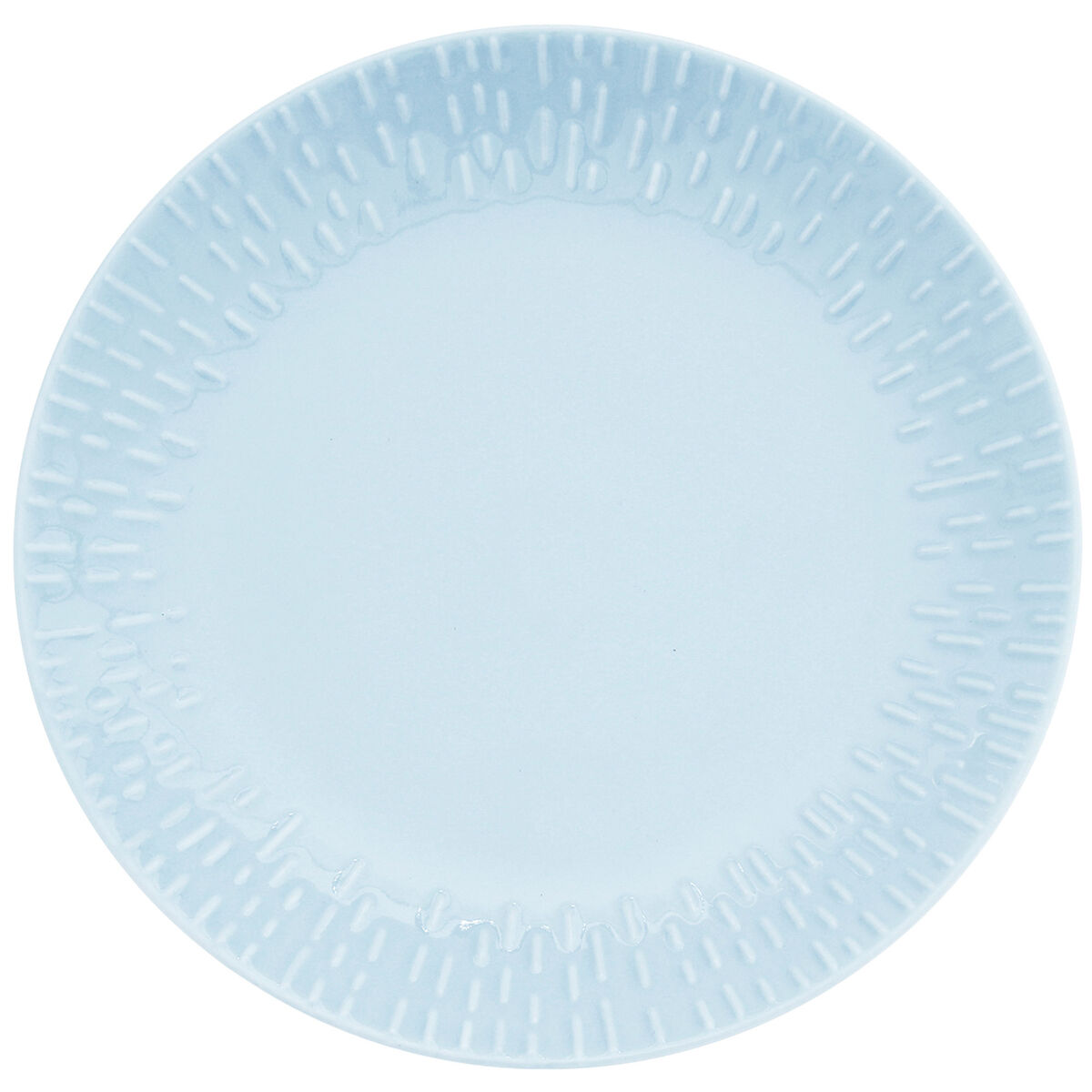 Confetti desserttallerken 21 cm, aqua
