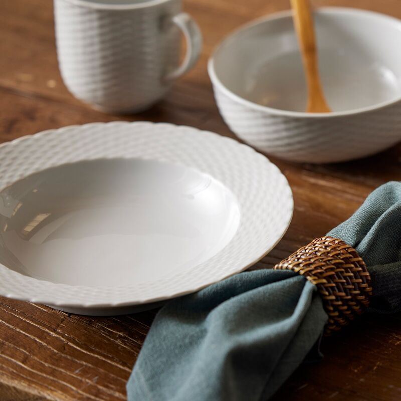 Basket bolle 23 cm, 60 cl, hvit