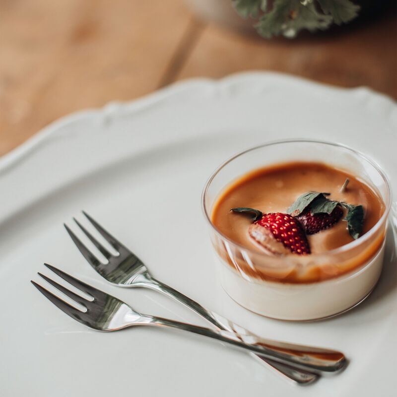 Classic dessertgafler, rustfrit stål, 6 stk.