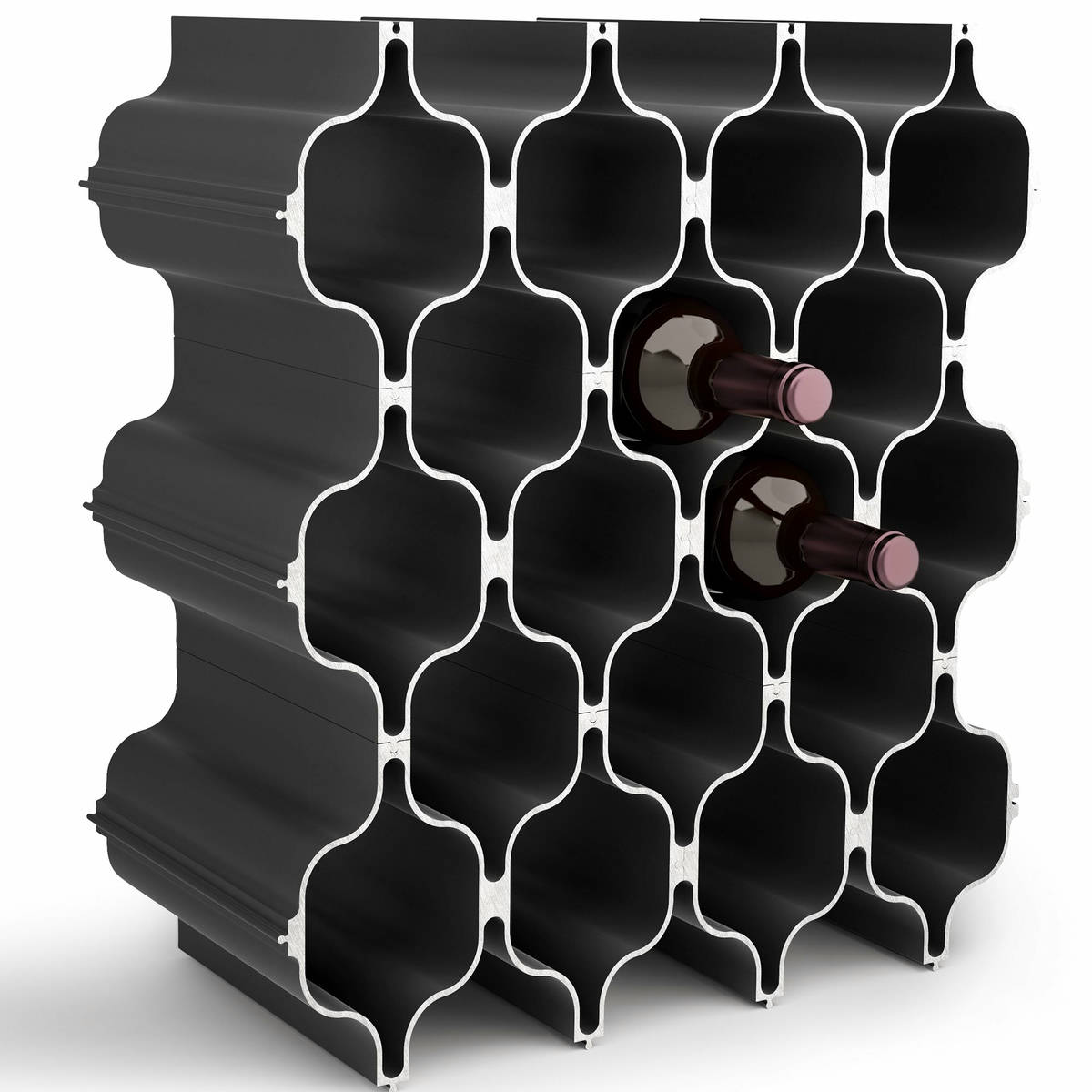Hex vinholder, sort, bulkpak