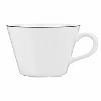 Natur Snövit kaffekopp med fat, 15 cl