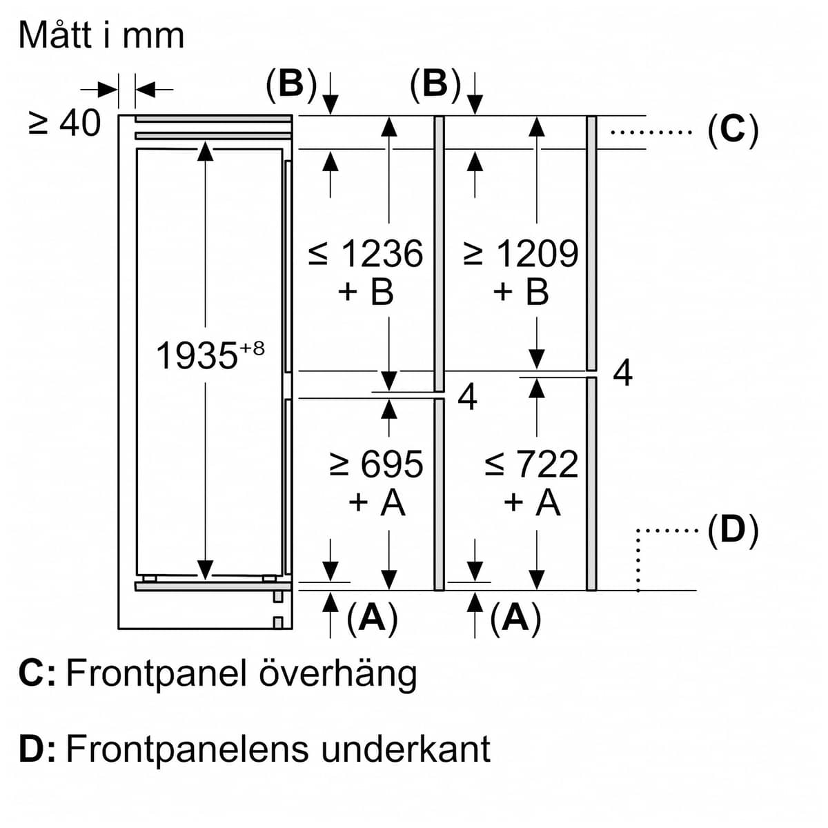 KI96NVFD0 iQ300 integroitava jääkaappipakastin