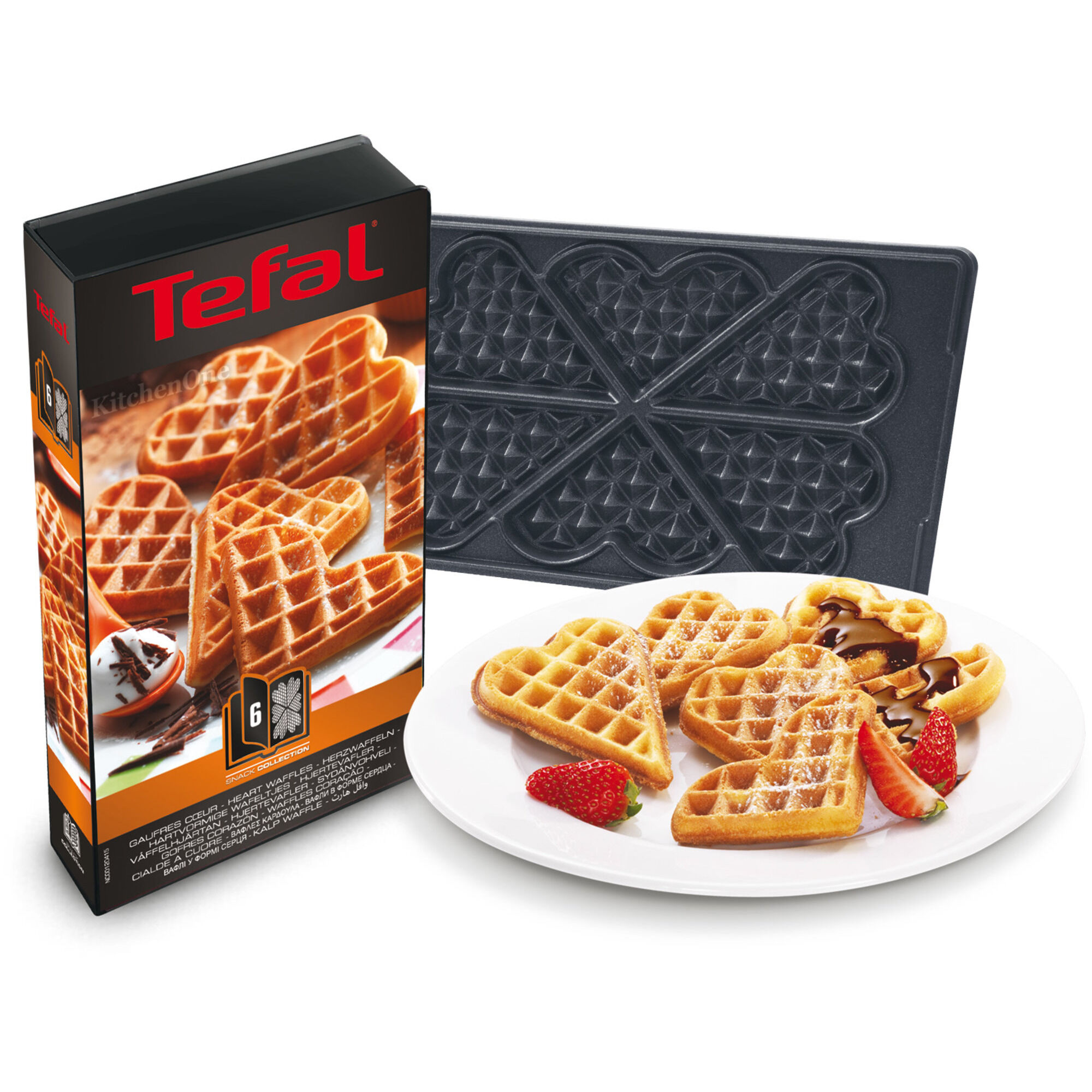 Tefal - Snack toastjern plater Box 6: hjerte vaffler