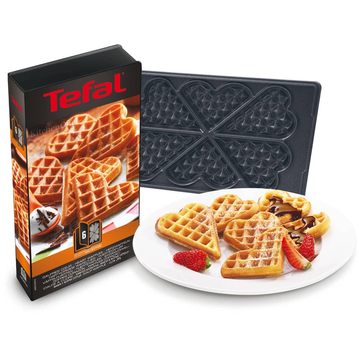 Snack Collection plader: Hjertevafler (6)