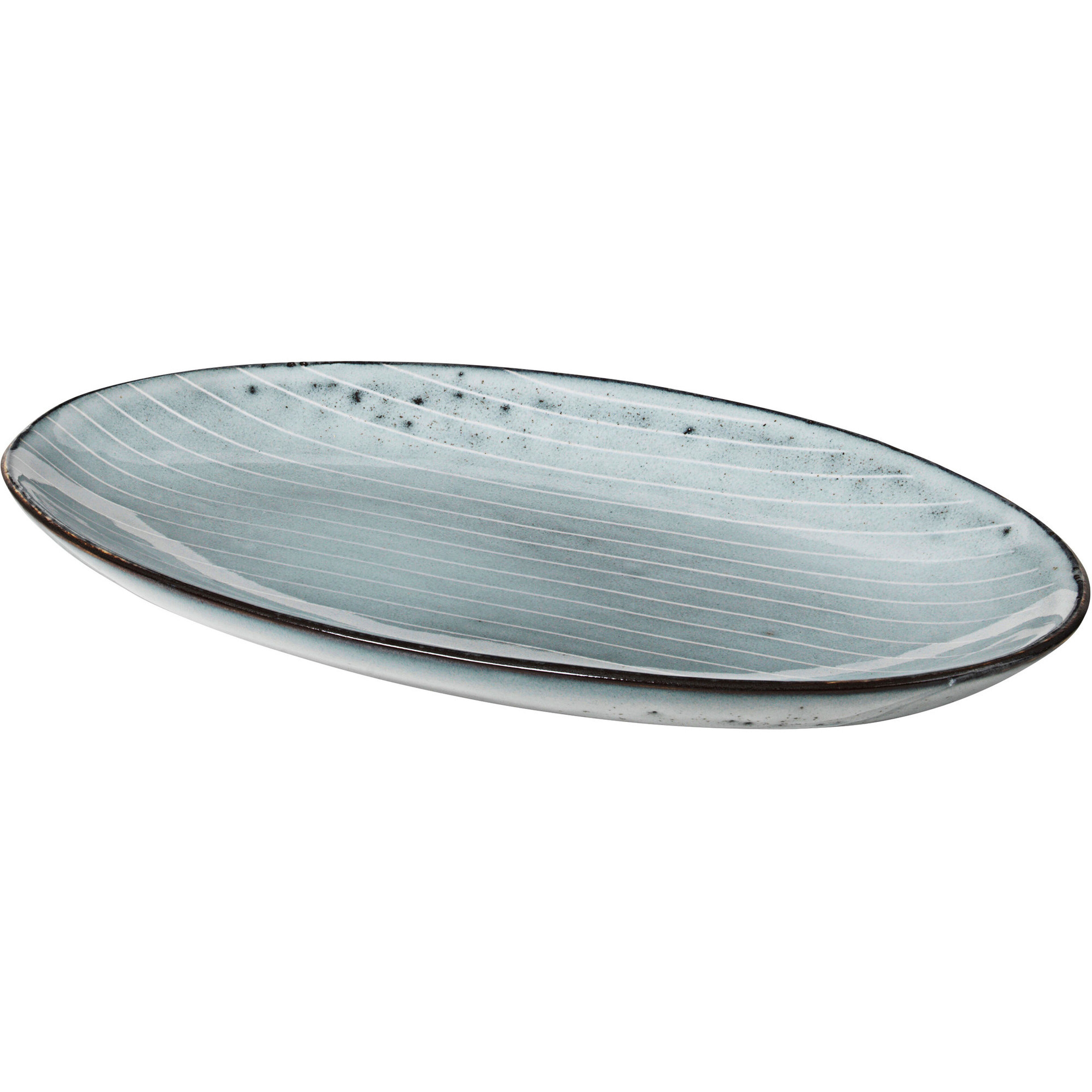 Nordic Sea ovalt fat i stengods, S