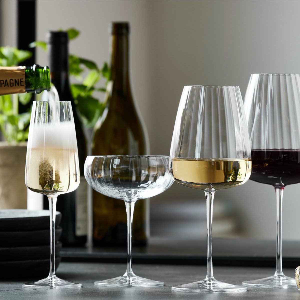 Optica champagneskål 30 cl 4-pack