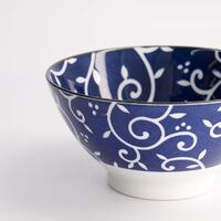 Blue Karakusa ramenskål 1000 ml, blå/vit