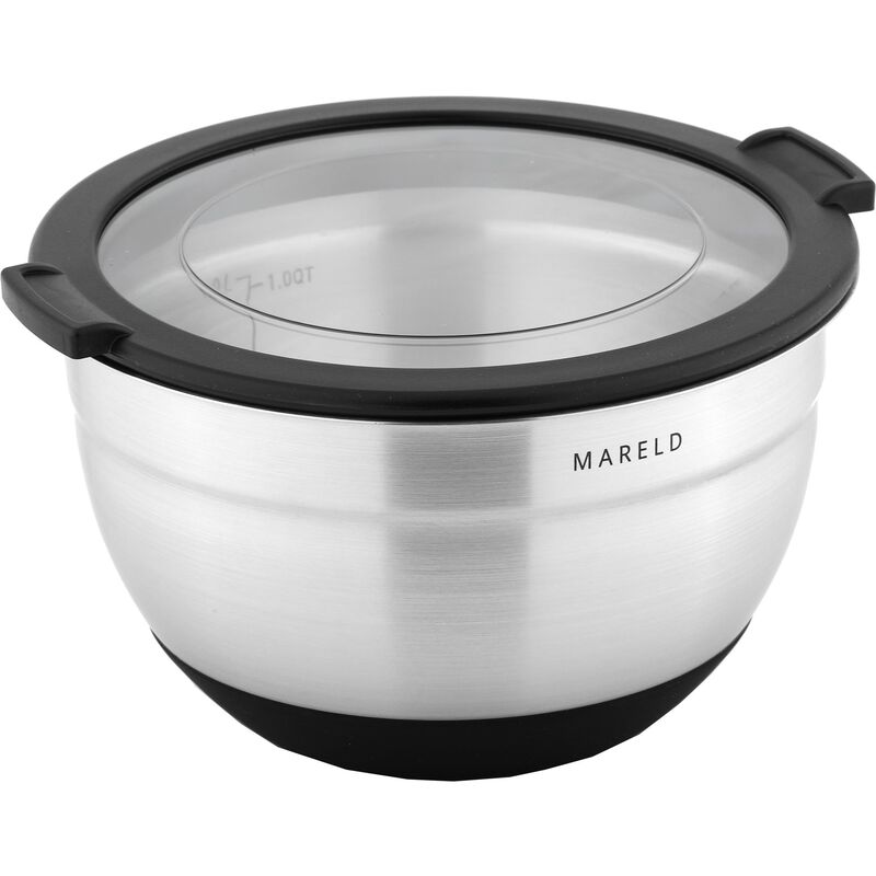 Boller i rustfritt stål, 3 stk