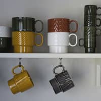 Coffee & More teemuki 2 kpl, valkoinen