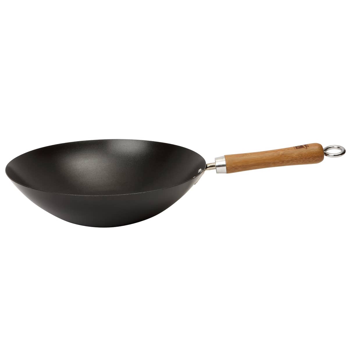 NS kulsstål Wok, svart 30 cm.