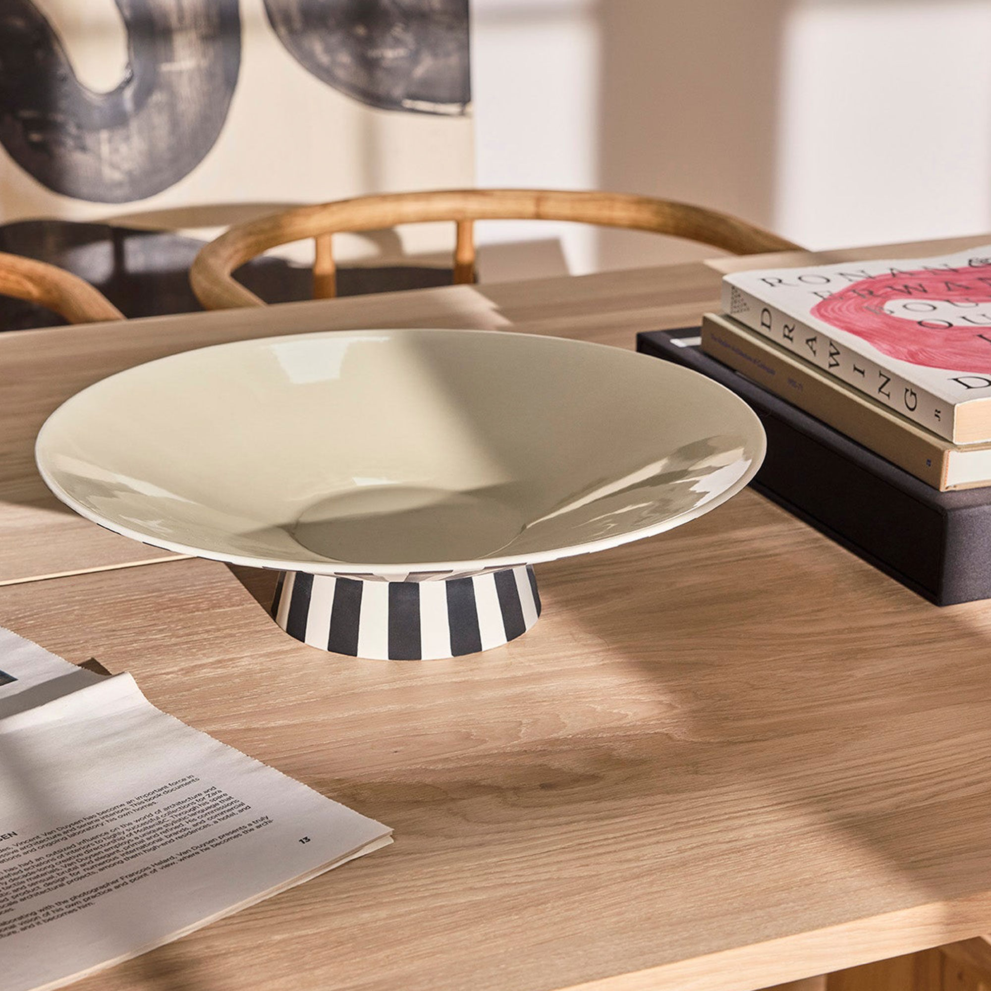 OYOY Toppu Bordsdekoration, vanilla/black/white