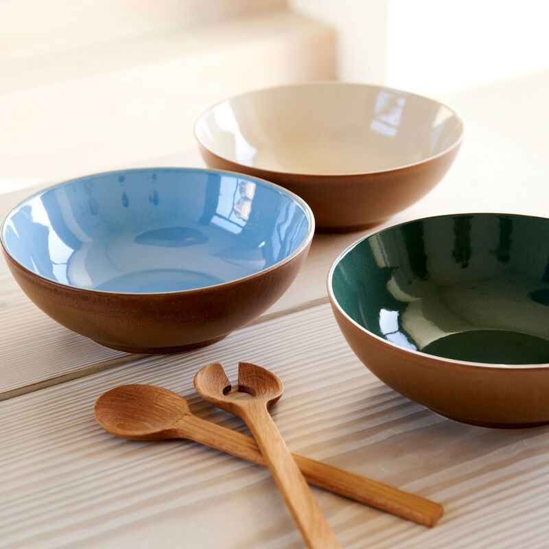 Salatskål 30 cm, wood/ocean