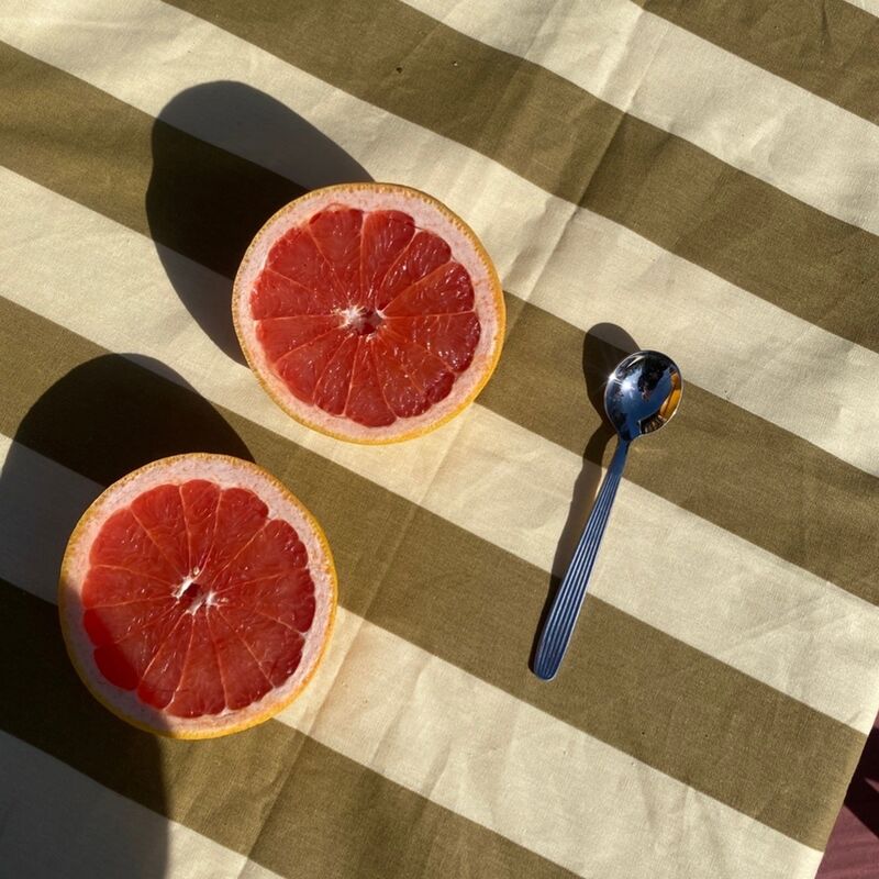 Simona bordsduk 330x145 cm, grön/gul