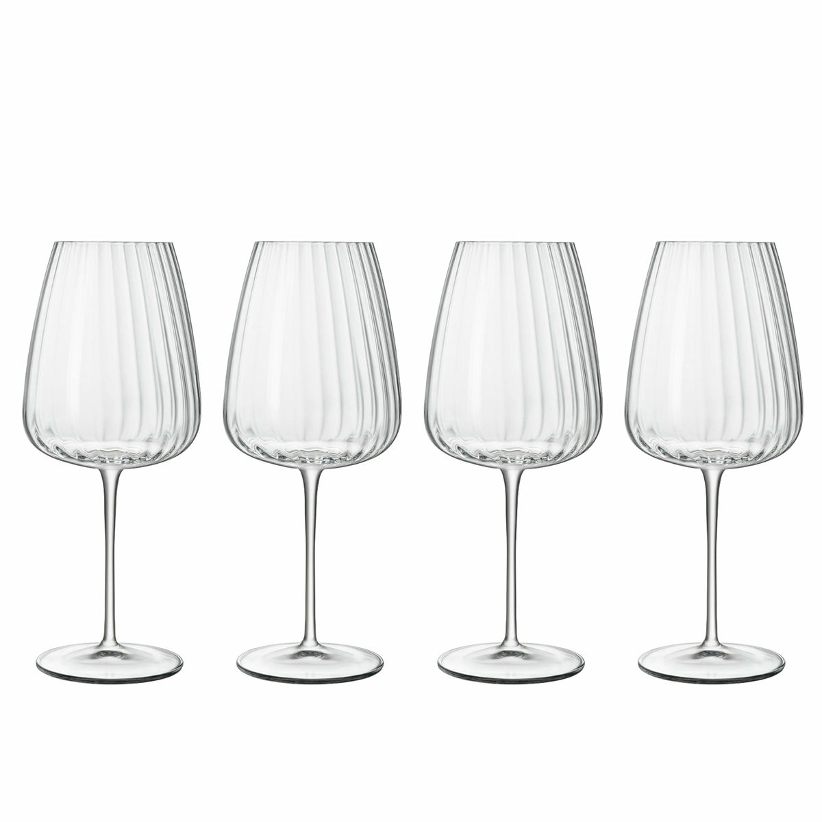 Luigi Bormioli Optica Bordeaux rødvinsglass 4-pakning