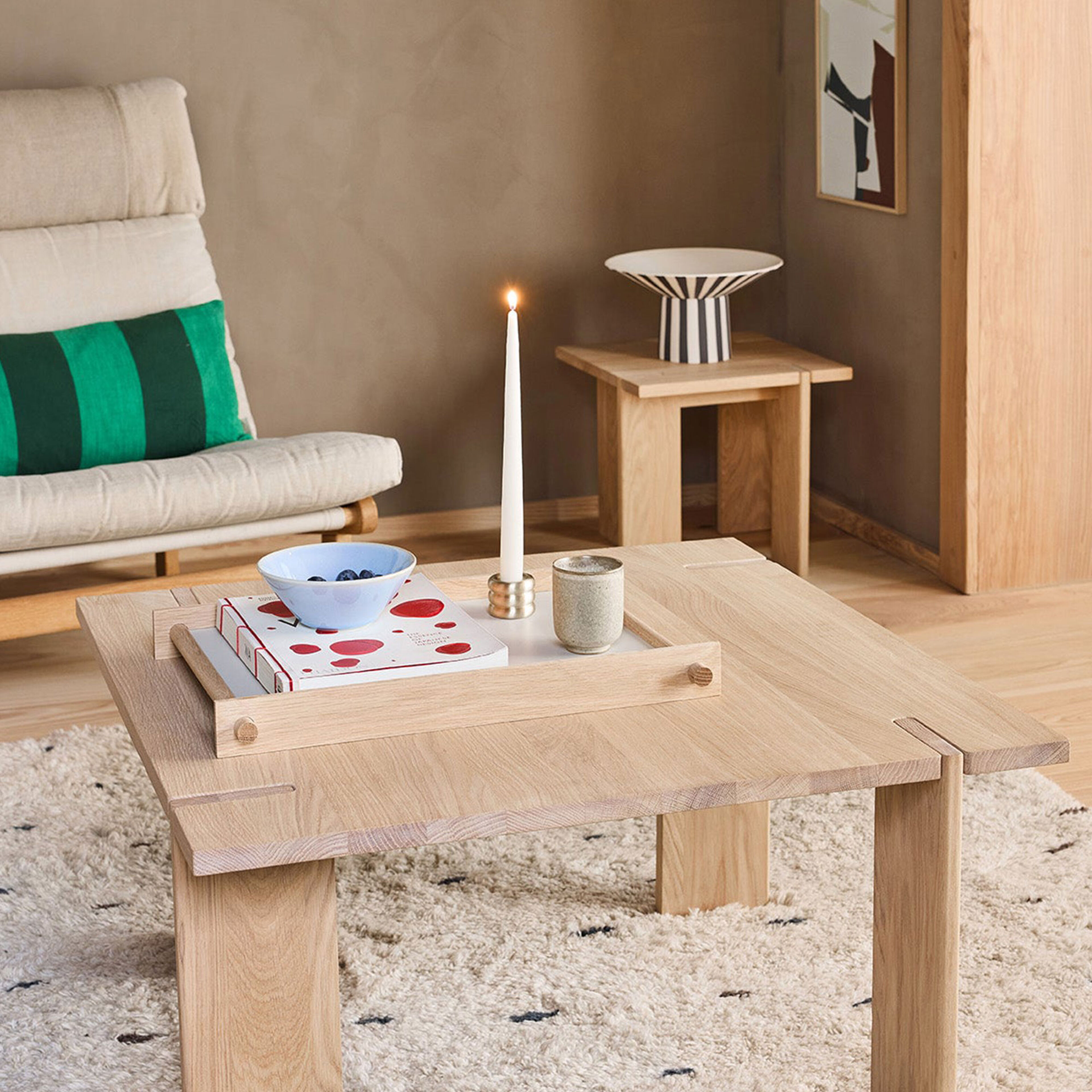 Toppu Pöytäkoriste, white/black