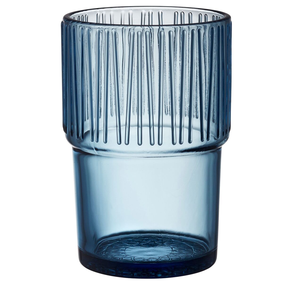 Kusintha Caféglas 38 cl, blå, 4 stk.