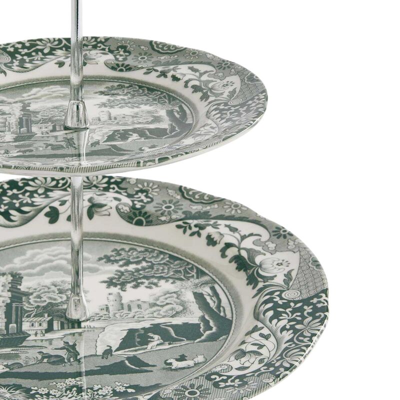 Heritage Green Italian kakfat 2-vånings, grön/vit