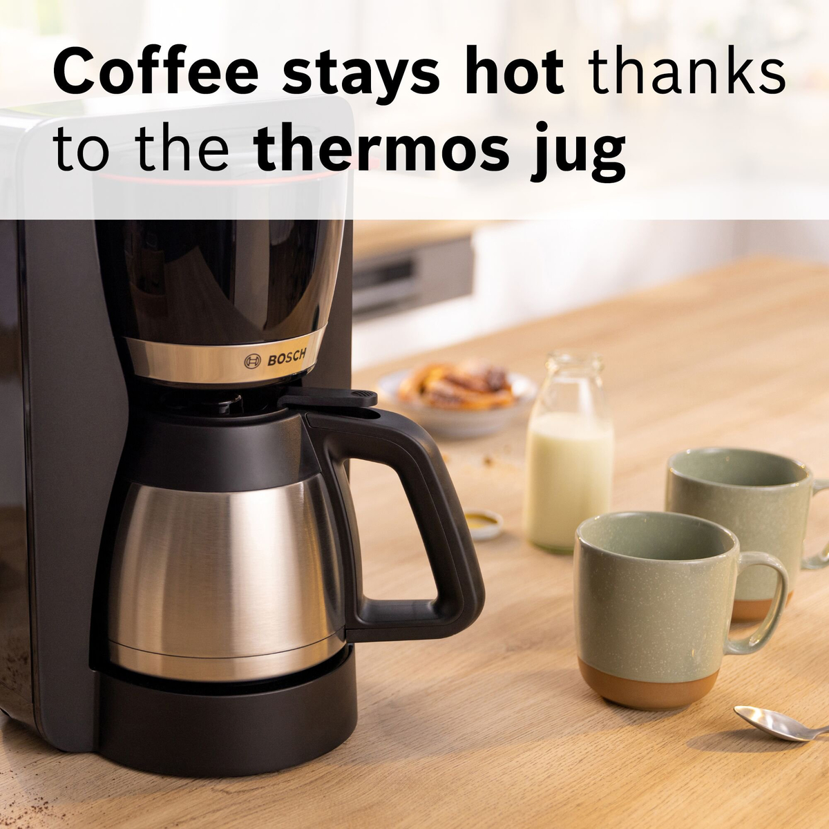 MyMoment Kaffemaskine med termokande, sort