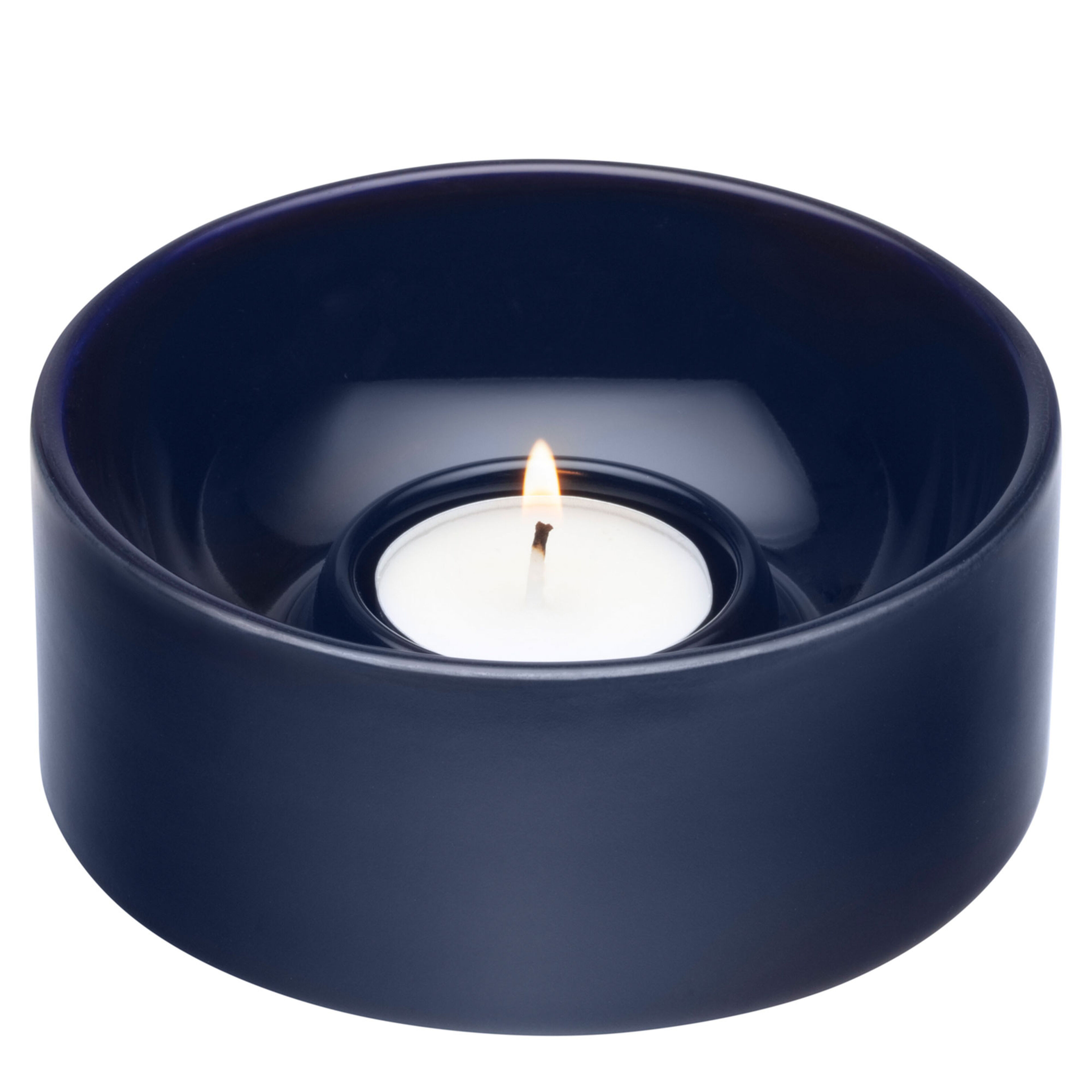 Arabia Kirnu Ljuslykta 11x5cm, blå