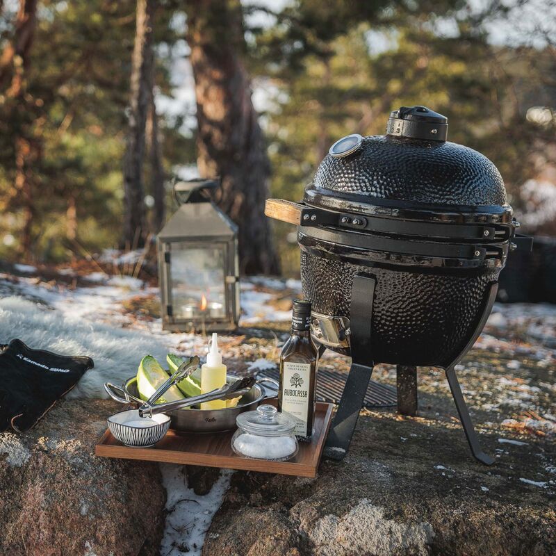 Mini kolgrill, svart