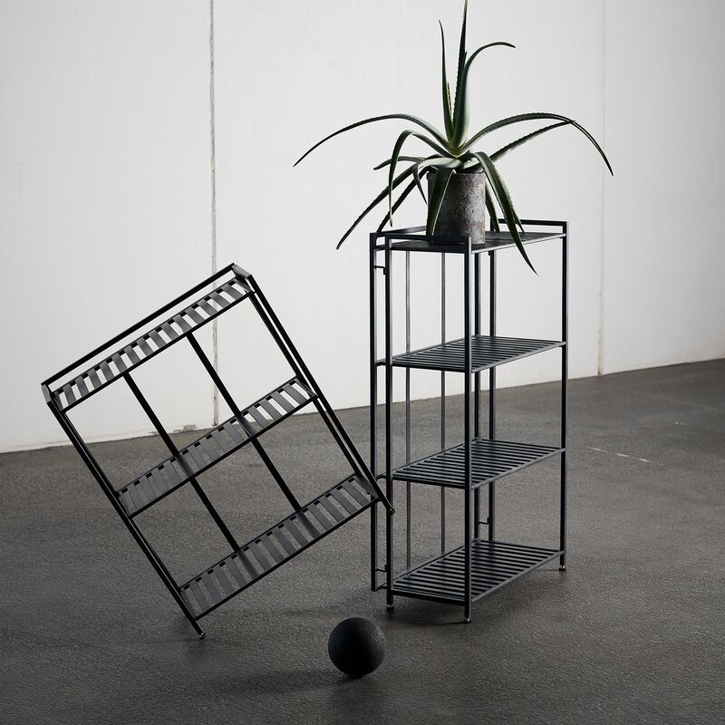 Reol Manhattan lågt avlastningsbord, svart