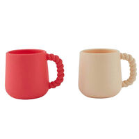 OYOY Mini Mellow børnekrus 2-pak, cherry red
