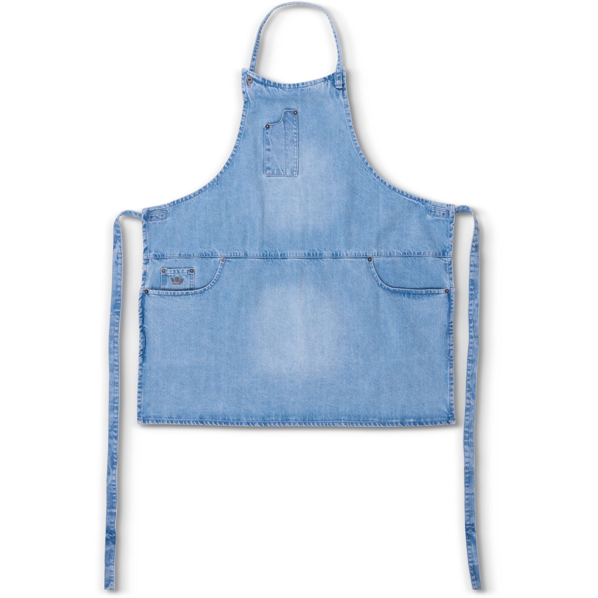 Alternativ bild 1 för Dutchdeluxes - Förkläde Fem Fickor SlimFit Washed Indigo