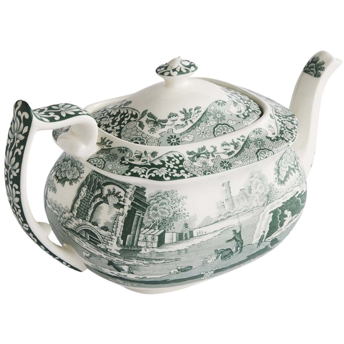 Heritage Green Italian teekannu, vihreä/valkoinen