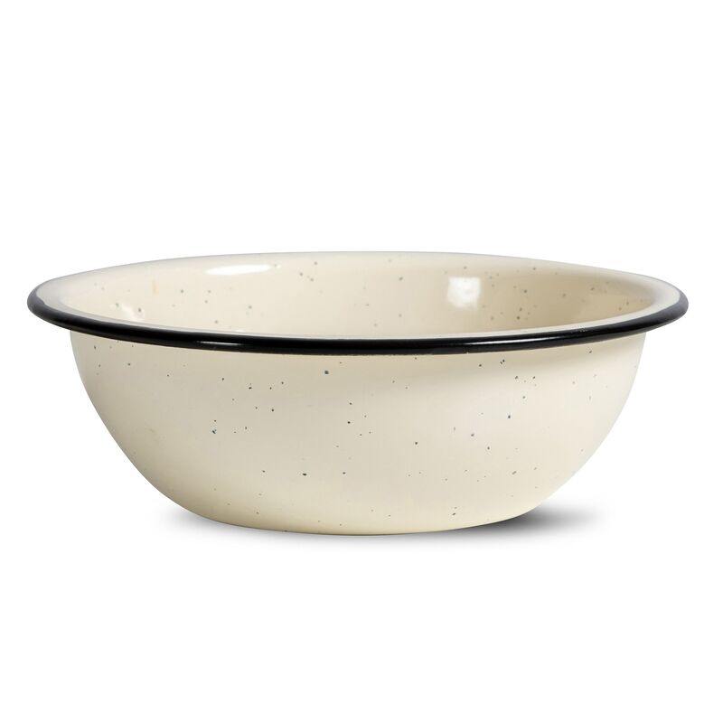 Doris emaljskål, beige