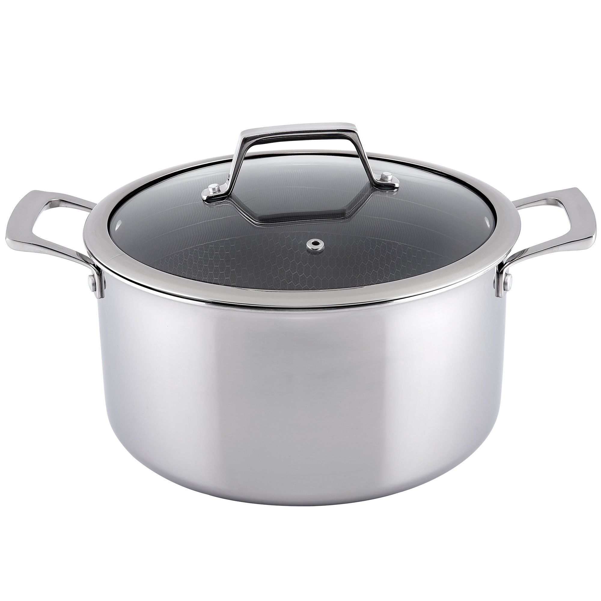 Hâws Hâws Santo Hybrid Coating gryte med lokk 5,8 L Rustfritt stål