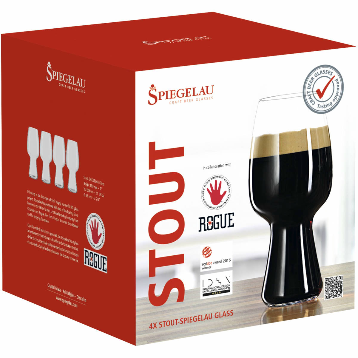 Craft Stout Ölglas 60 cl 4-pack