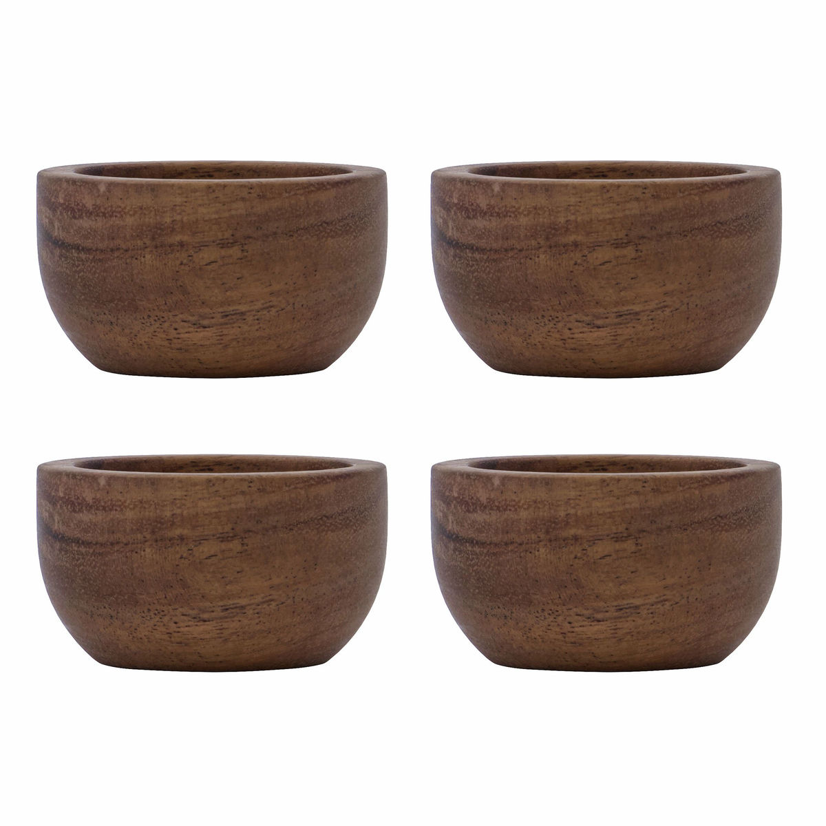 Trekkegg i tre, 4-pakning, natur